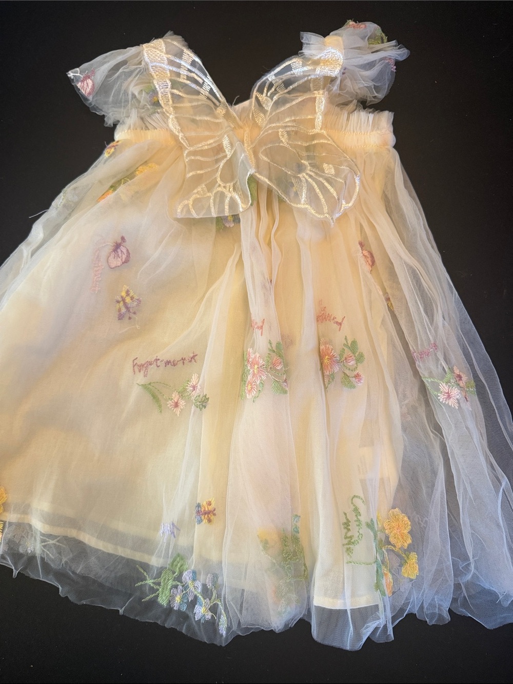 Morning Lavender Embroidered Tulle Floral Sundress - NWT